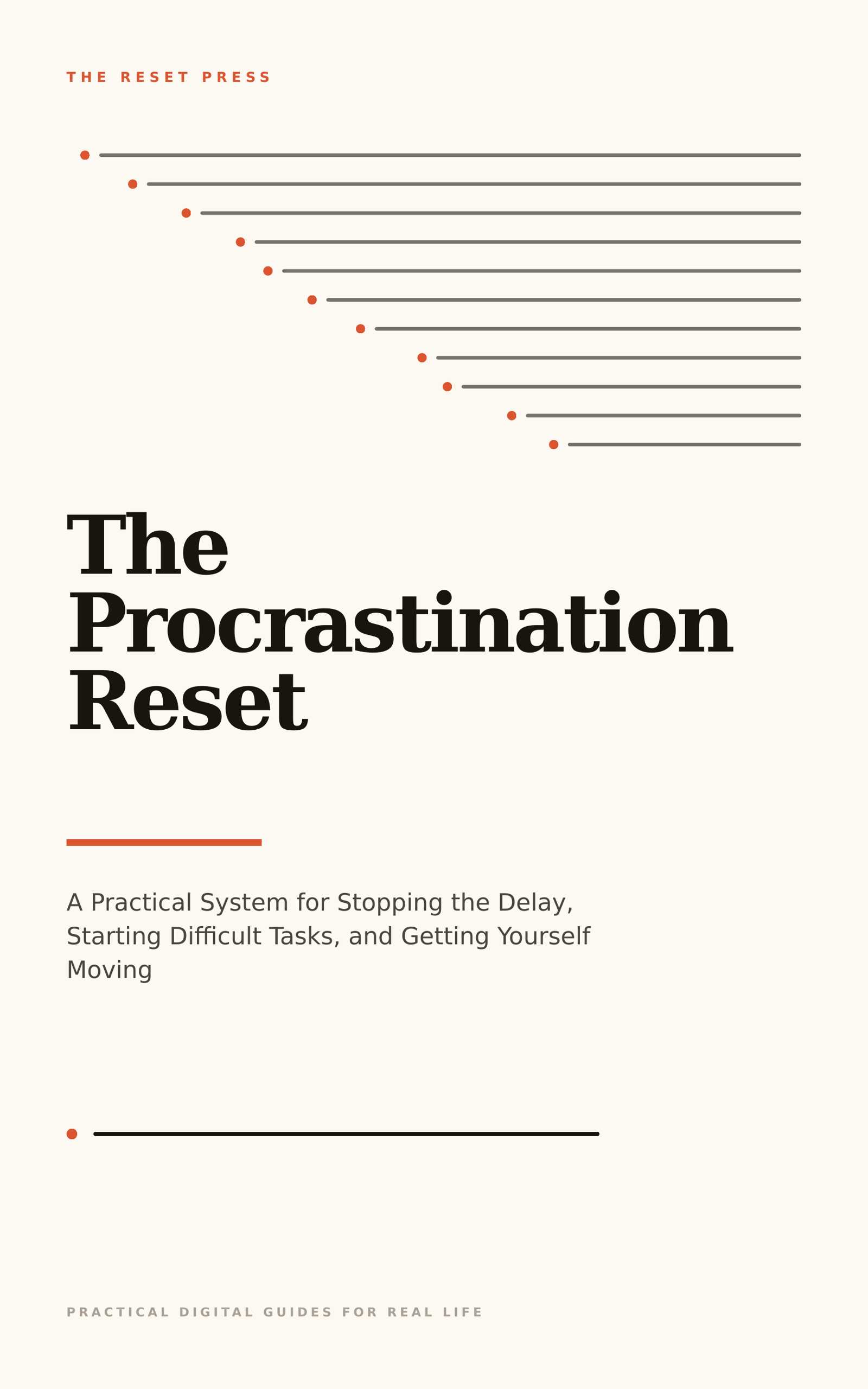 The Procrastination Reset: A Practical System for Stopping the Delay, Starting Difficult Tasks, and Getting Yourself Moving