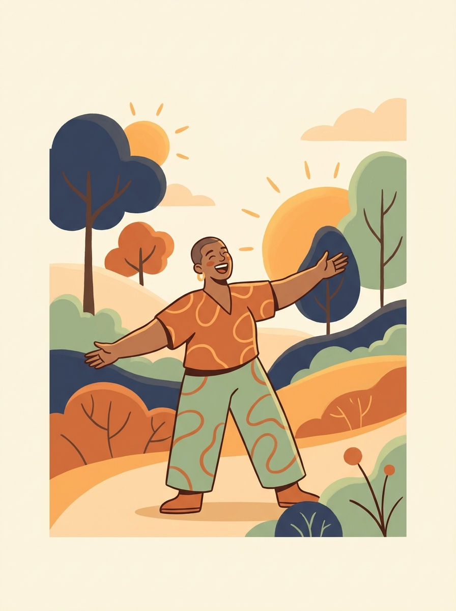 Illustration of joyful connection from the Introduction
