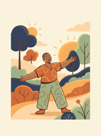 Illustration of joyful connection from the Introduction