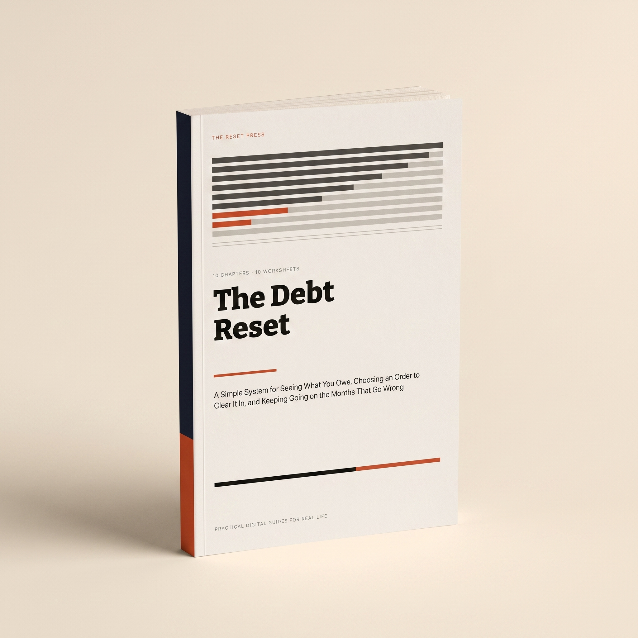 The Debt Reset workbook 3D mockup