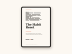 The Habit Reset on a tablet — instant digital download