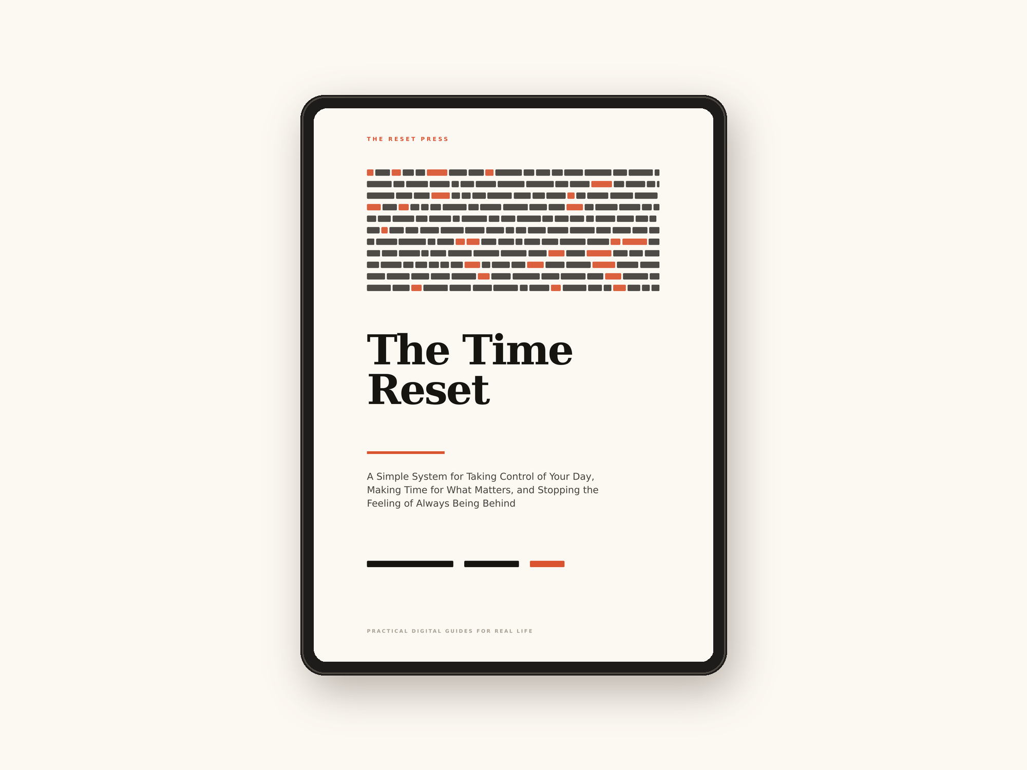 The Time Reset on a tablet — instant digital download