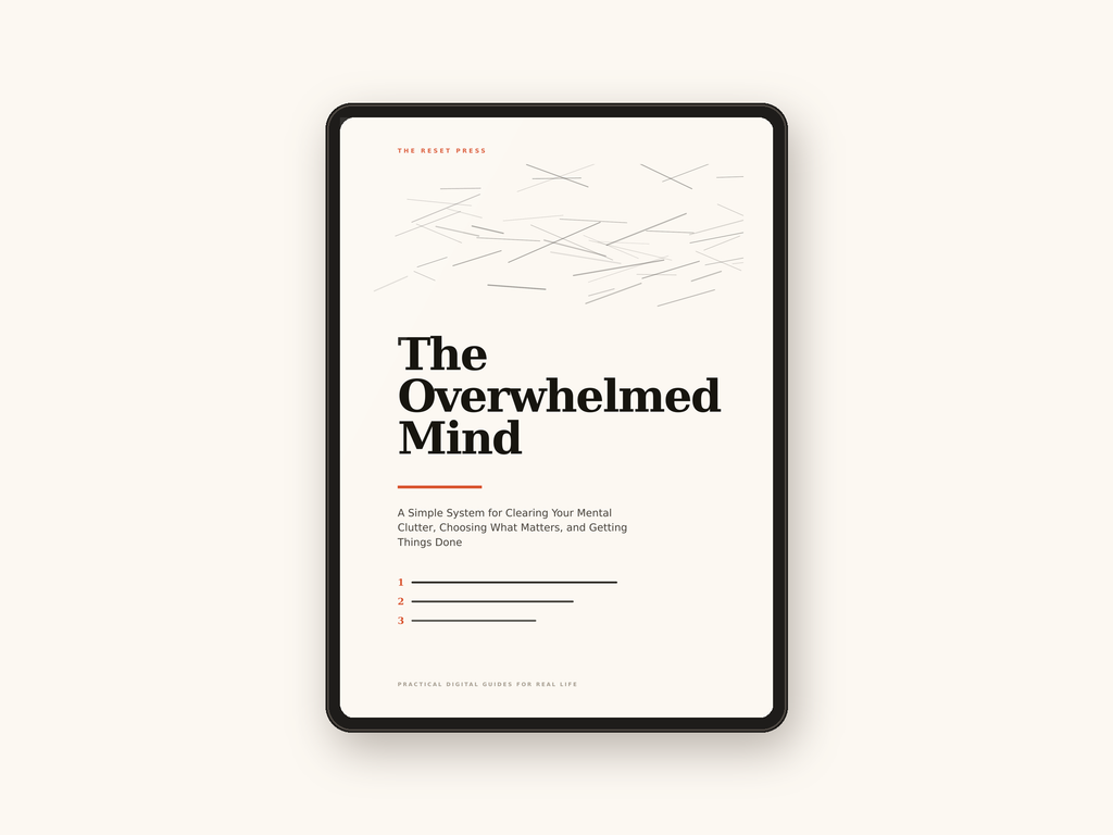 The Overwhelmed Mind: A Simple System for Clearing Your Mental Clutter, Choosing What Matters, and Getting Things Done