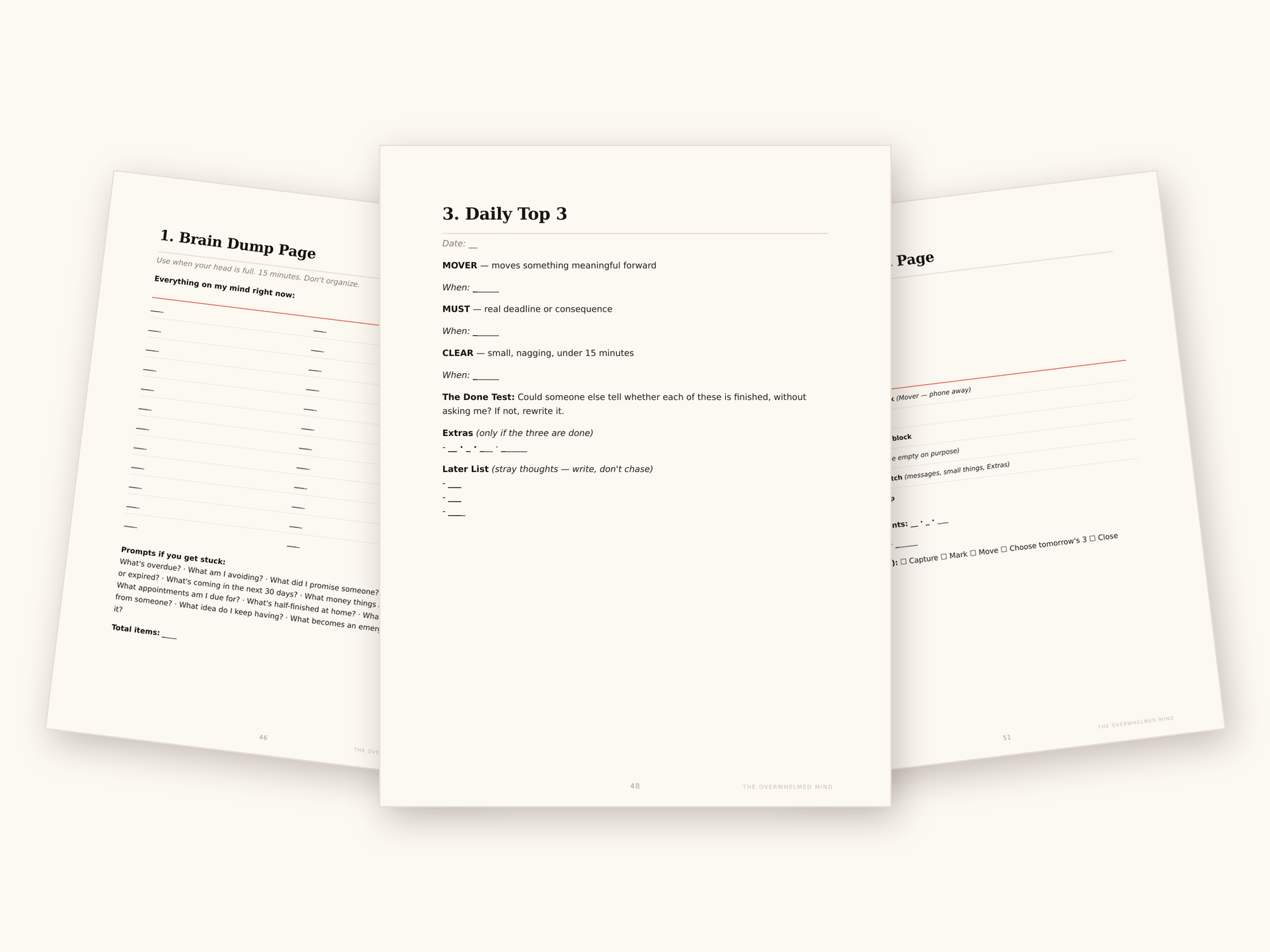 The Overwhelmed Mind: A Simple System for Clearing Your Mental Clutter, Choosing What Matters, and Getting Things Done