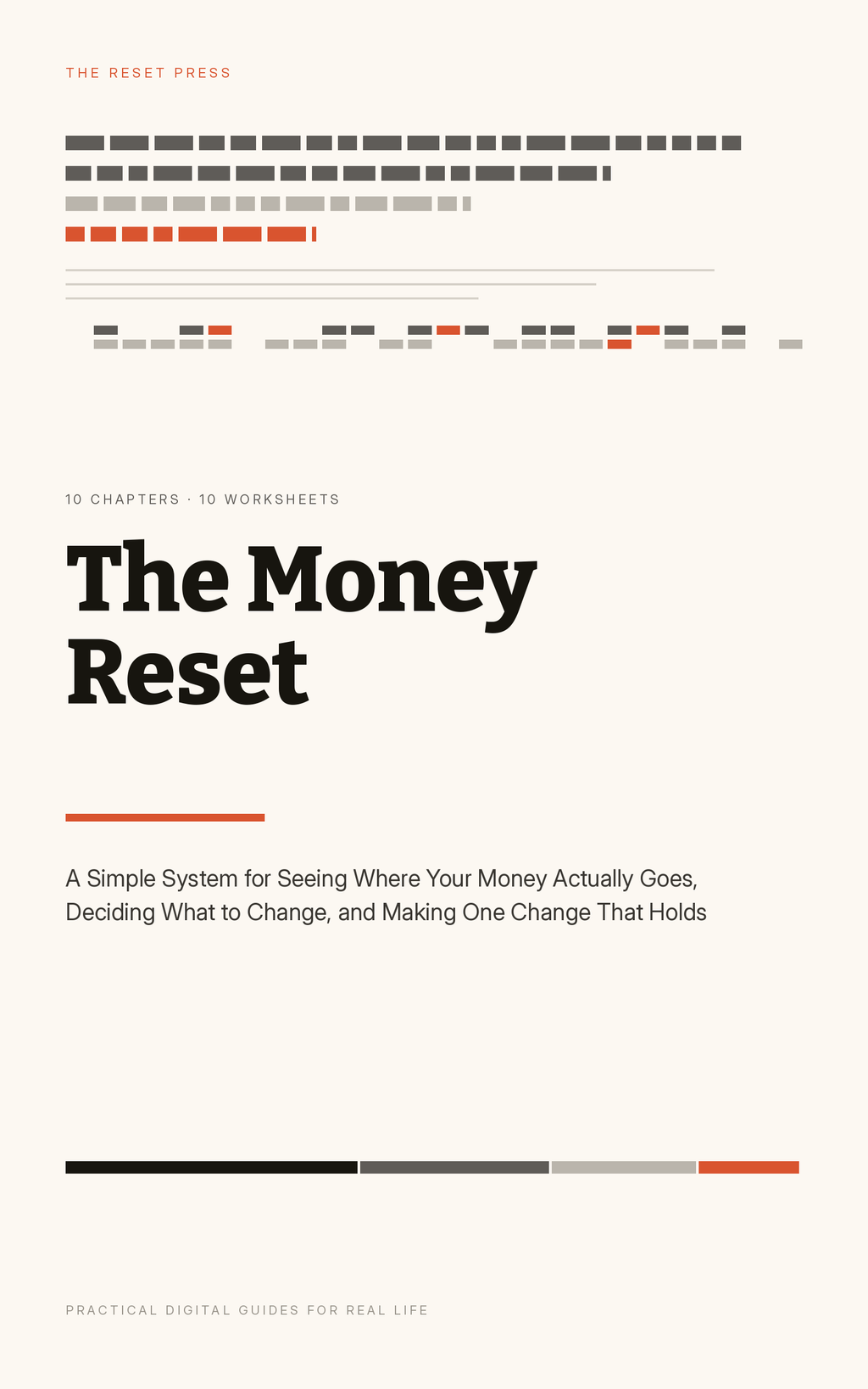 The Money Reset cover